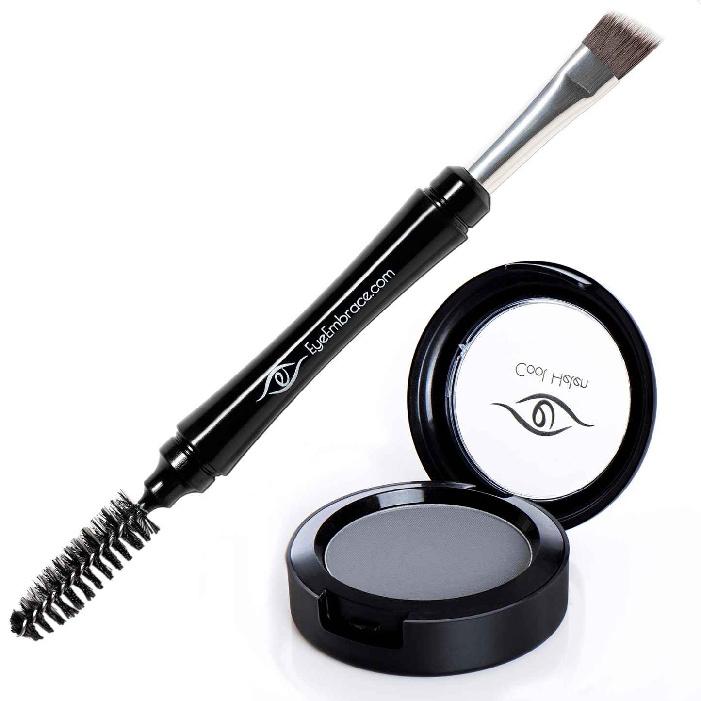 Eyebrow Powder and Pro Grip Angled Eyebrow Brush Bundle