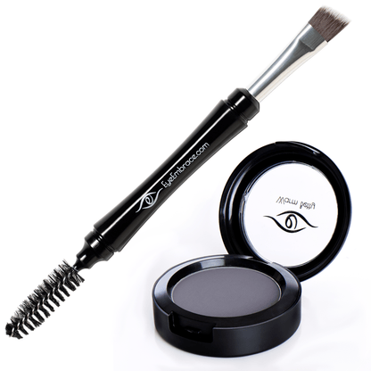 Eyebrow Powder and Pro Grip Angled Eyebrow Brush Bundle