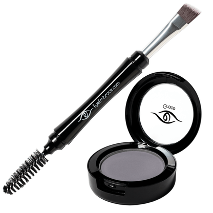 Eyebrow Powder and Pro Grip Angled Eyebrow Brush Bundle