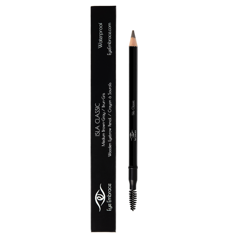 Classic Wooden Eyebrow Pencil with Spoolie: Isla Classic