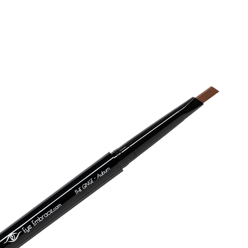 Eye Embrace The Ginge auburn red eyebrow pencil. Double-ended mechanical brow pencil diamond wedge tip