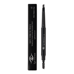Eye Embrace Liz warm medium gray eyebrow pencil. Double-ended mechanical brow pencil with spoolie brush and box