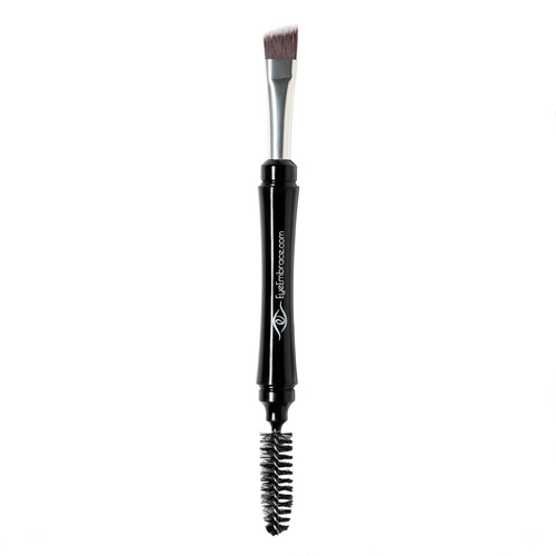 Pro Grip Double-Ended Angled Makeup Brush with Spoolie