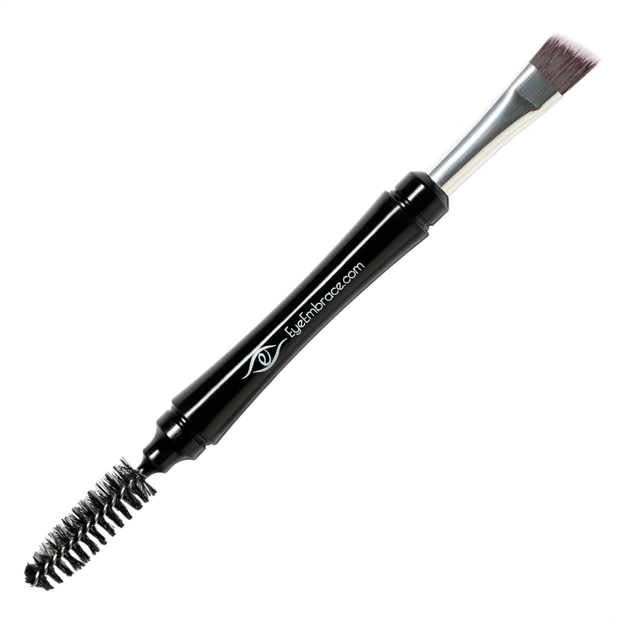 Pro Grip Double-Ended Angled Makeup Brush with Spoolie – Eye Embrace