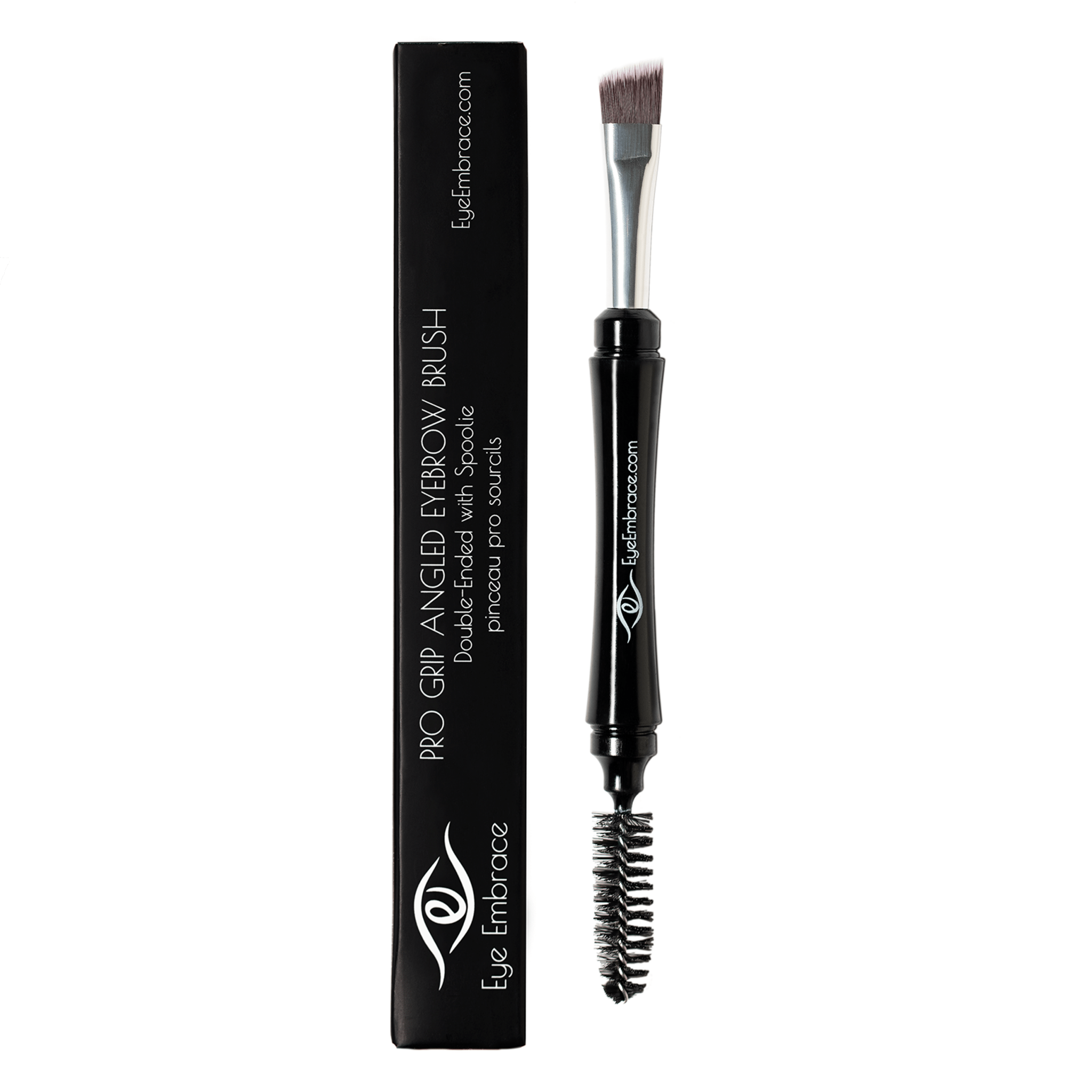 Renata Beauty Eyebrow Brush Set – 4-Pcs Eyebrow Brushes Kit with Dual Brow Brush, Angled Brush, Eyeliner Brush, Definer Brush – Multipurpose